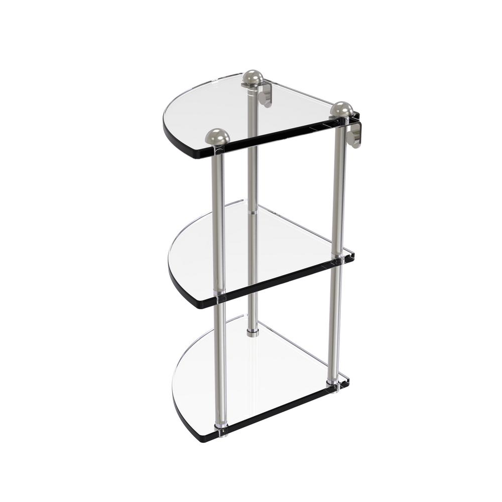Gatco Latitude II 20.13 in. W Glass Shelf in Satin Nickel4296 The