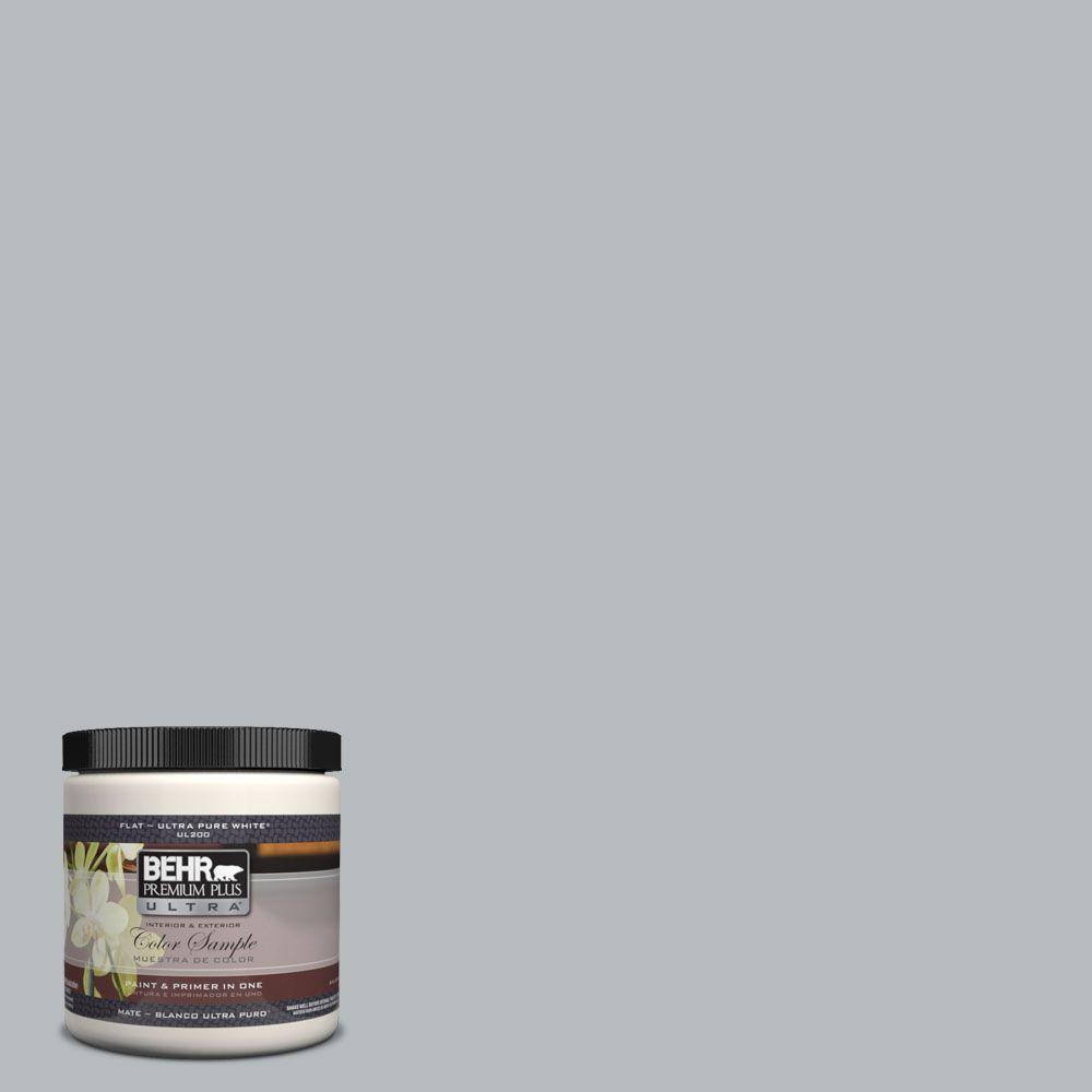 Behr Premium Plus Ultra 8 Oz Ul260 19 French Silver Matte Interior Ul260 19 French Silver Matte Interior