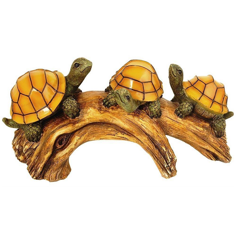 Moonrays Solar Powered Integrated Led Turtles On A Log With Glowing Moonrays Solar Powered Integrated Led Turtles On A Log With Glowing S Outdoor Landscape Garden Light