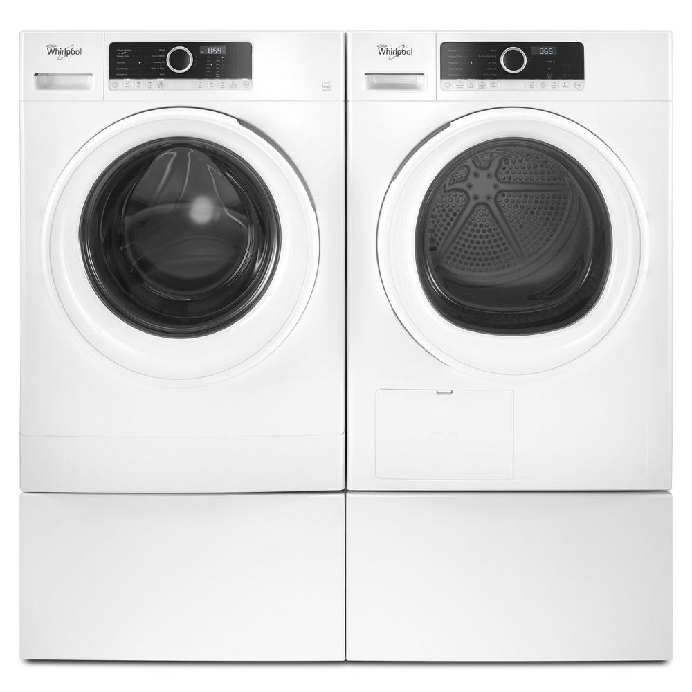 Whirlpool 12 In White Laundry Pedestal For Front Load Washer And Laundry Pedestal For Front Load Washer