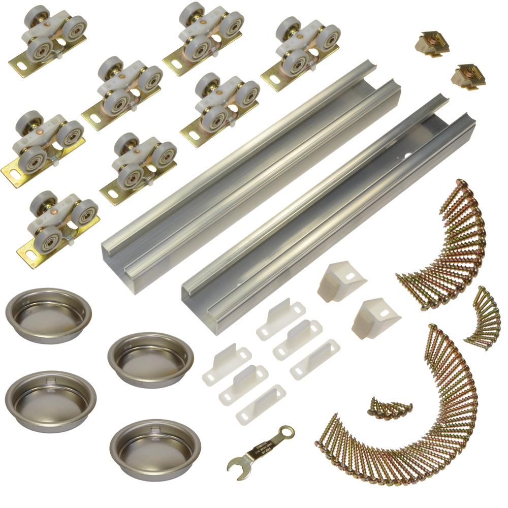 Johnson Hardware 100sd Series 96 In Track And Hardware Set For 4
