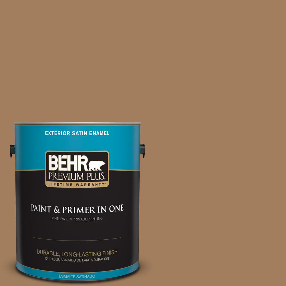 BEHR Premium Plus Ultra 1 gal. 730C2 Sandstone Cove Satin Enamel