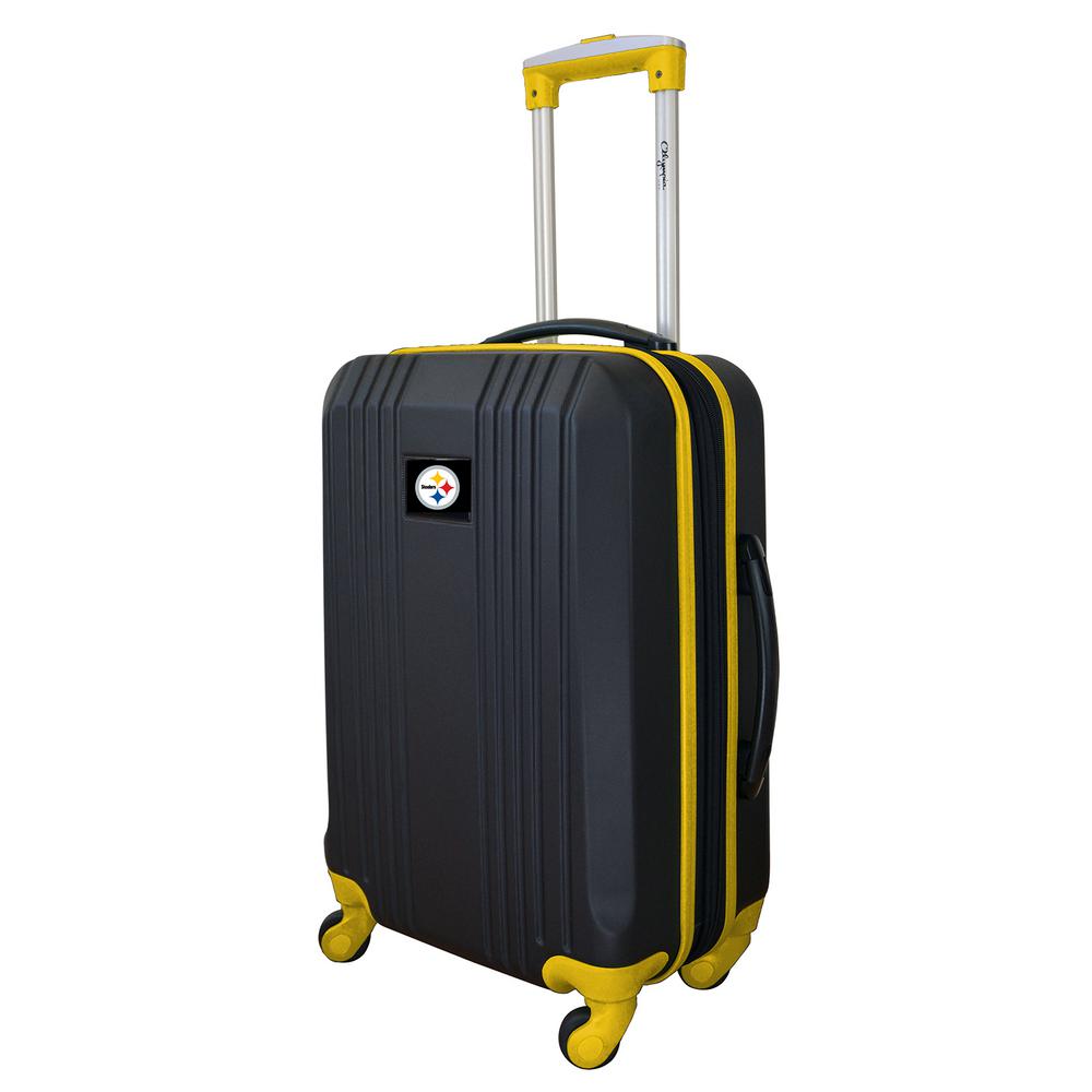 Denco NFL Pittsburgh Steelers 21 in. Hardcase 2Tone Luggage CarryOn