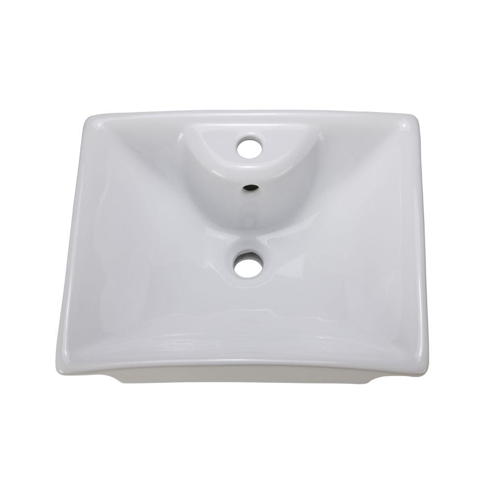 DECOLAV Classically Redefined Vessel Sink in White1430CWH The Home Depot
