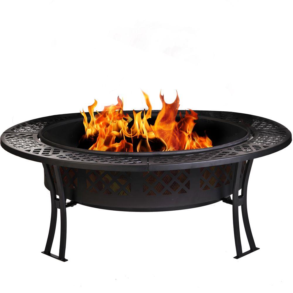 Cobraco 39 In X 14 In Diamond Mesh Fire Pit Fb8008 The Home Depot