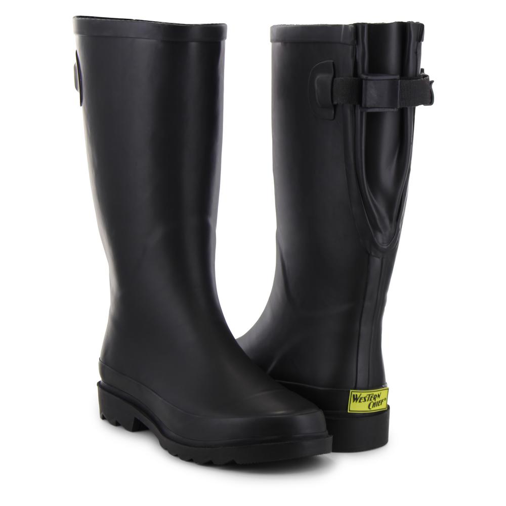 rain boots size 11 wide calf