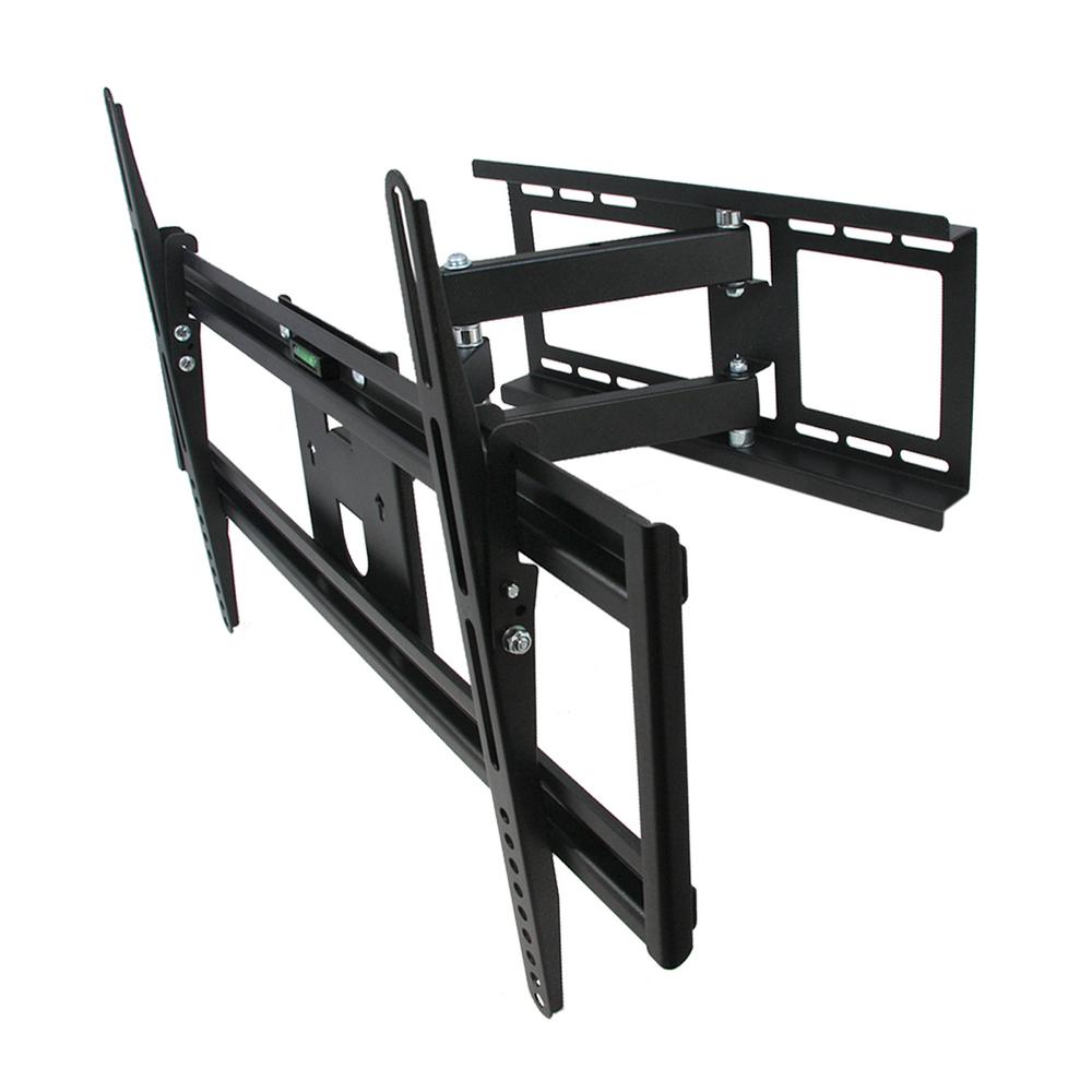 Telescoping Tv Wall Mounts Av Accessories The Home Depot Full Motion Television Wall Mount In Black
