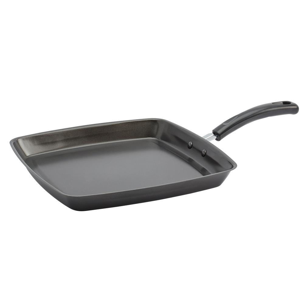 Basic Essentials 11 in. Black Carbon Steel Square GriddleTTUJ1545EC