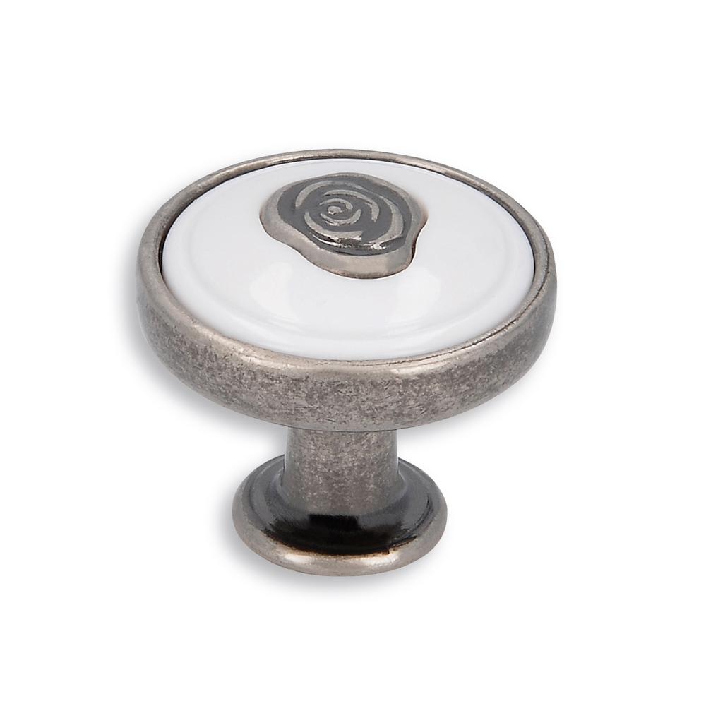 White Knobs Hardware The Home Depot