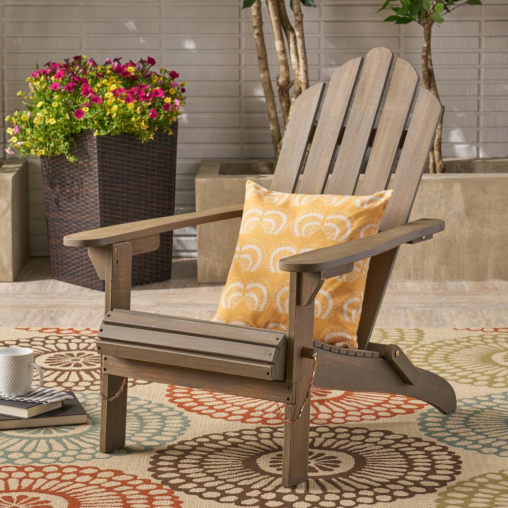 Noble House Adirondack Acacia Wood Rocking Chair