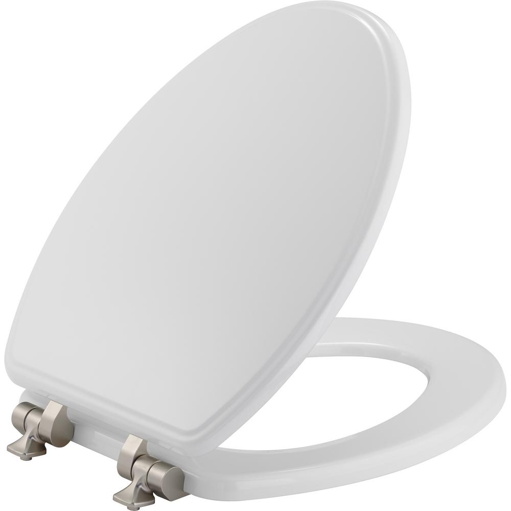 white elongated toilet seat