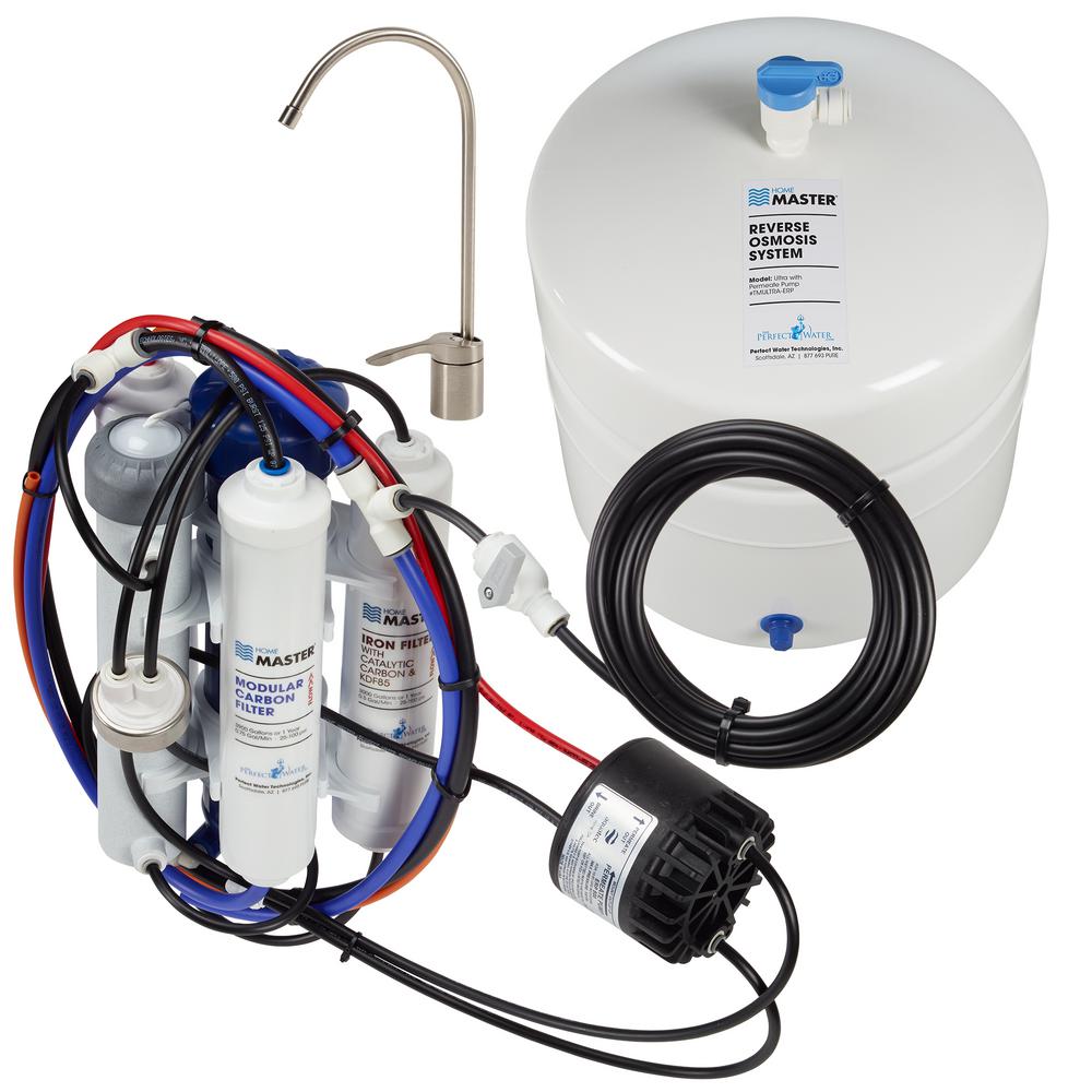 Home Master Ultra with Permeate Pump Loaded Under Sink Reverse Osmosis Water... by Home Master