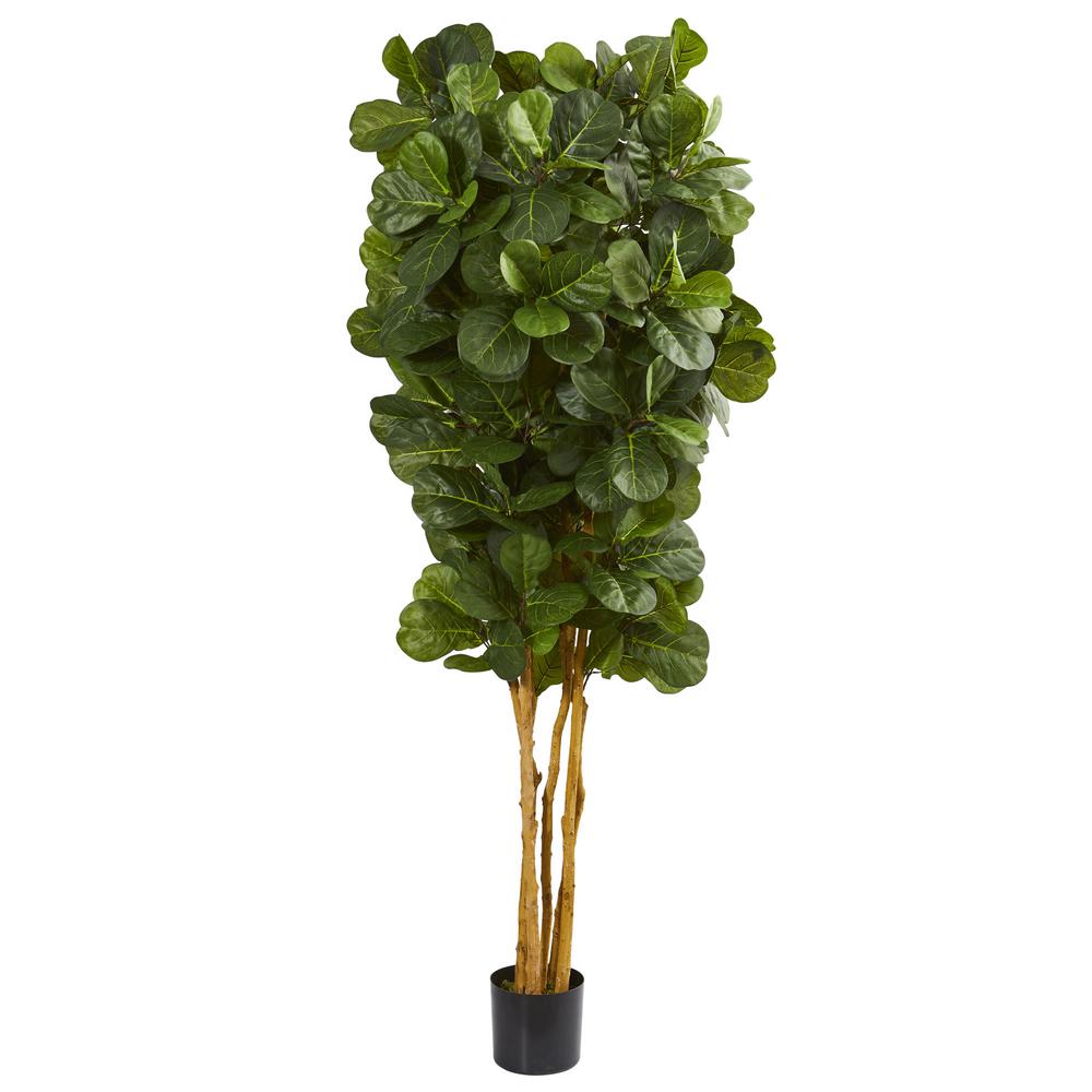 Nearly Natural 7 Ft Fiddle Leaf Fig Artificial Tree 5488 The Home Fiddle Leaf Fig Artificial Tree