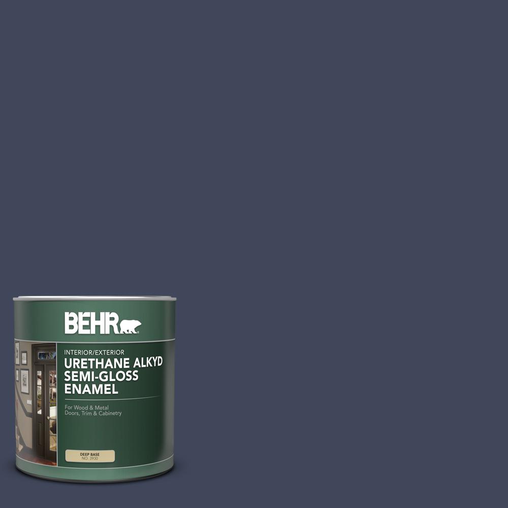 BEHR 1 qt. S5307 Dark Navy SemiGloss Enamel Urethane