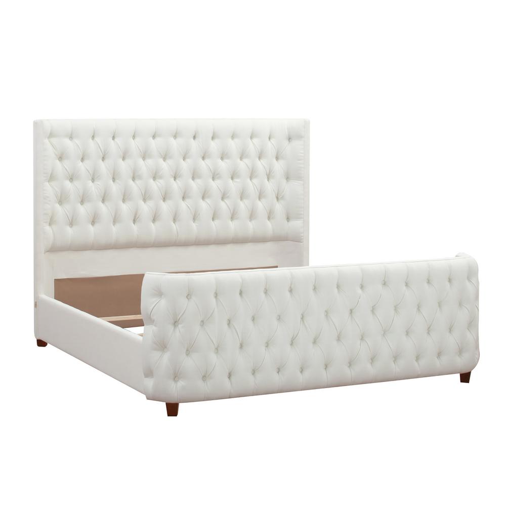 Jennifer Taylor Antique White King Brooklyn Tufted Headboard Jennifer Taylor Antique White King Brooklyn Tufted Headboard