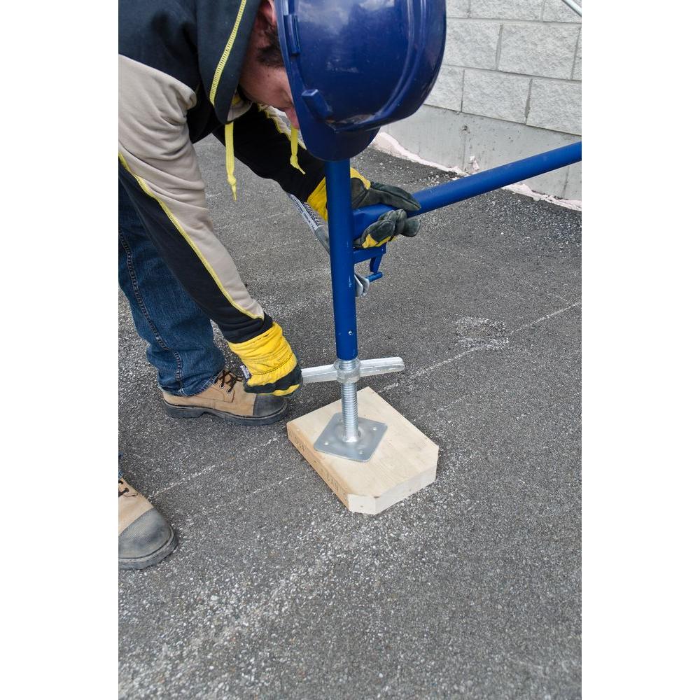 Scaffolding Leveling Jacks Parts 24 Inch Galvanized Steel Scaffold