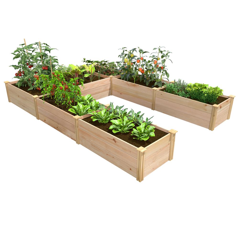 Greenes Fence 8 Ft X 12 16 5 In Premium Cedar U Shaped Raised Garden Bed Rcusb8x12 The Home Depot - Home Depot Garden Bed Fencing Greenes Fence 8 Ft X 12 16 5 In Premium Cedar U Shaped Raised Garden Bed Rcusb8x12 The Home Depot - Home Depot Garden Bed Fencing