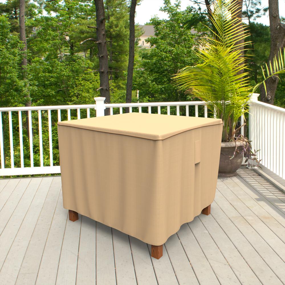 Budge Rust Oleum Neverwet Small Tan Outdoor Square Patio Table Budge Rust Oleum Neverwet Small Tan