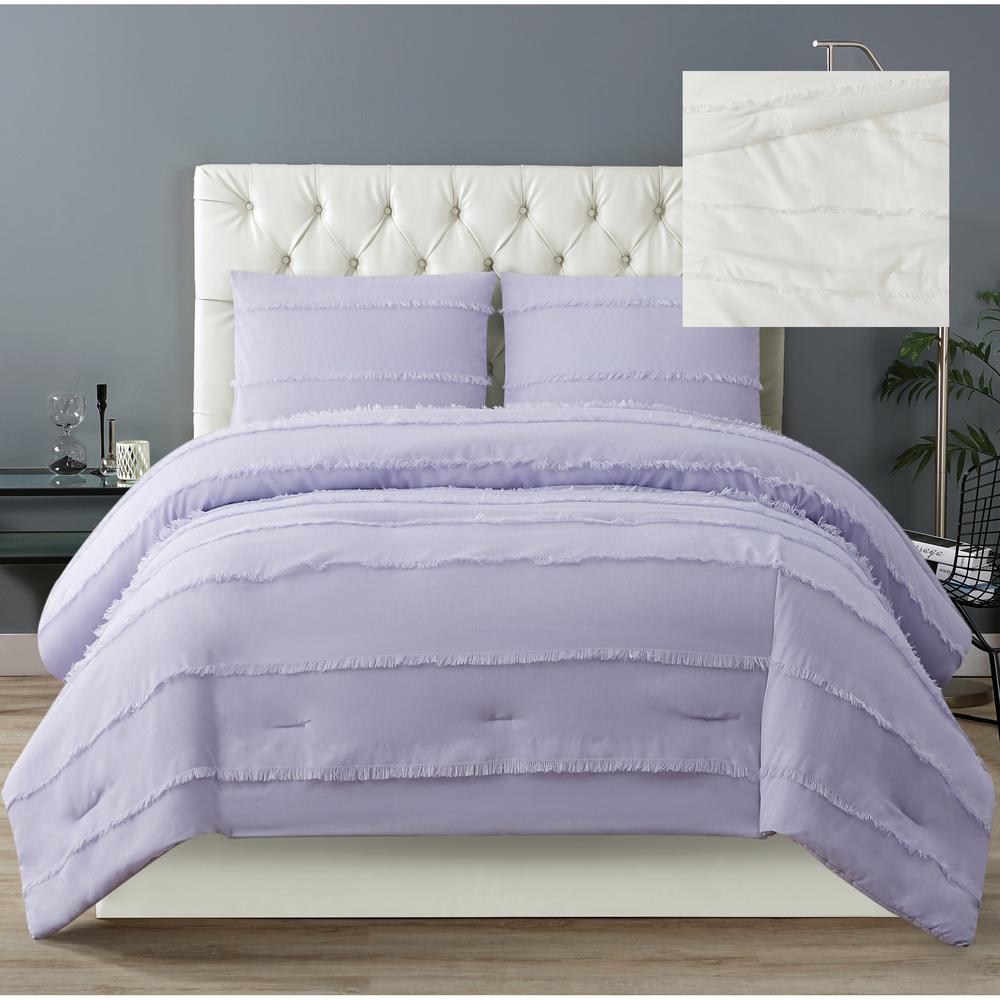 Christian Siriano Kristen 3 Piece Full Queen Comforter Set In