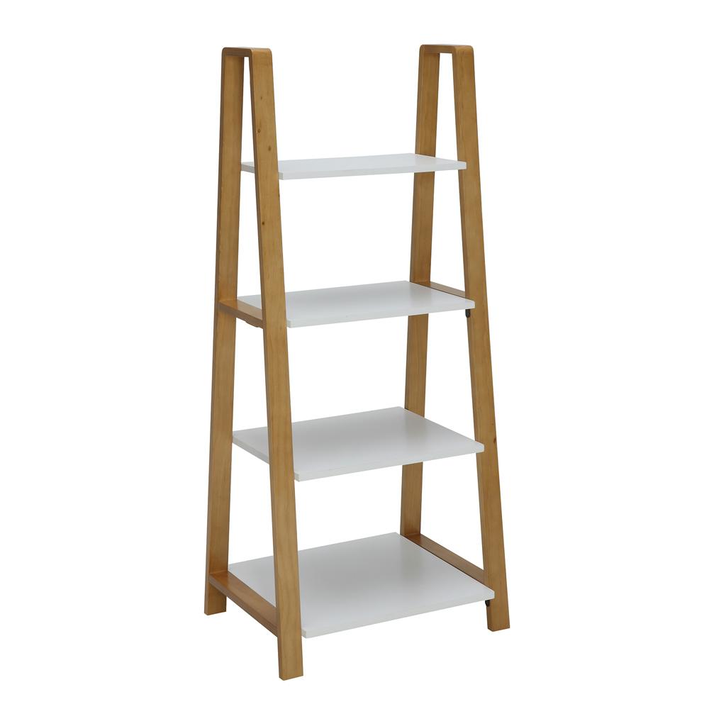 Open Back 21 Bookcases Home Office Furniture The Depot Pearce White And Natural Maple Small Office Bookcase