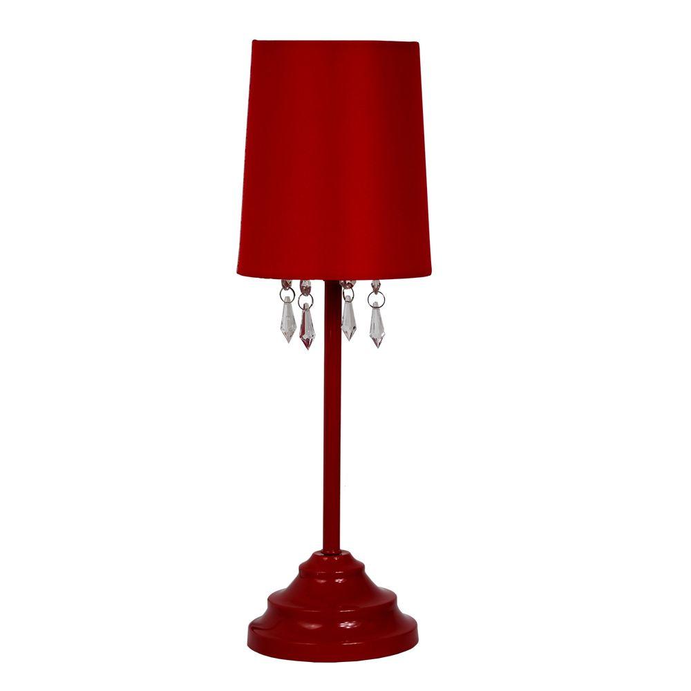 red table lamp