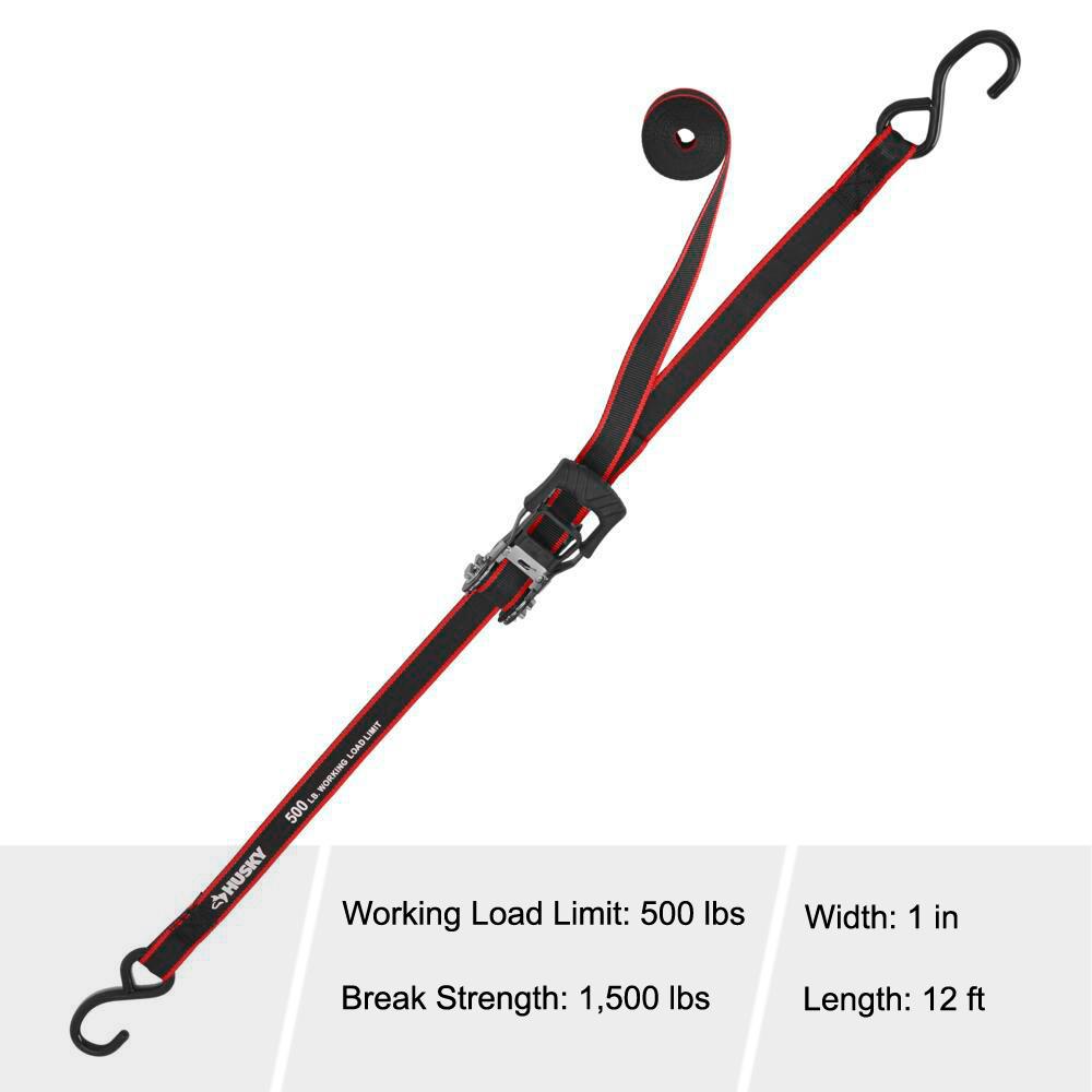 4 Pack EK USA 19544P-W60-4PK Ratchet Tie Down Down