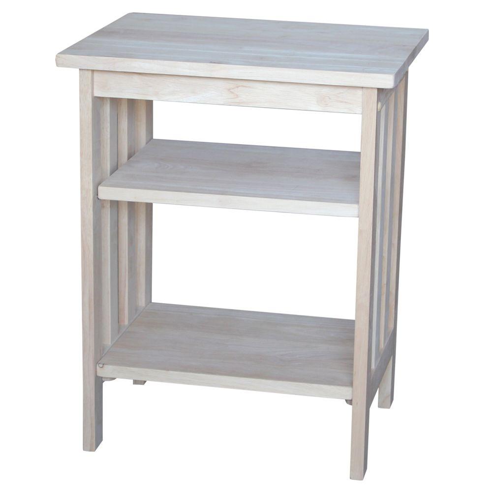 International Concepts Unfinished End Table647 The Home Depot