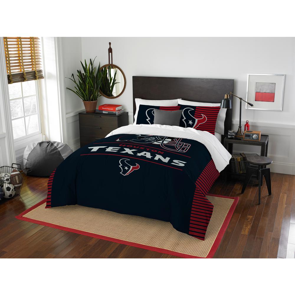Texans 3 Piece Draft Multi Full Queen Comforter Set 1nfl849000119ret Texans 3 Piece Draft Multi Full Queen Comforter Set 1nfl849000119ret The Home Depot