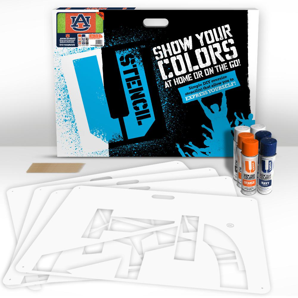 U Stencil Auburn AU Lawn Stencil KitAUOOS001 The Home Depot