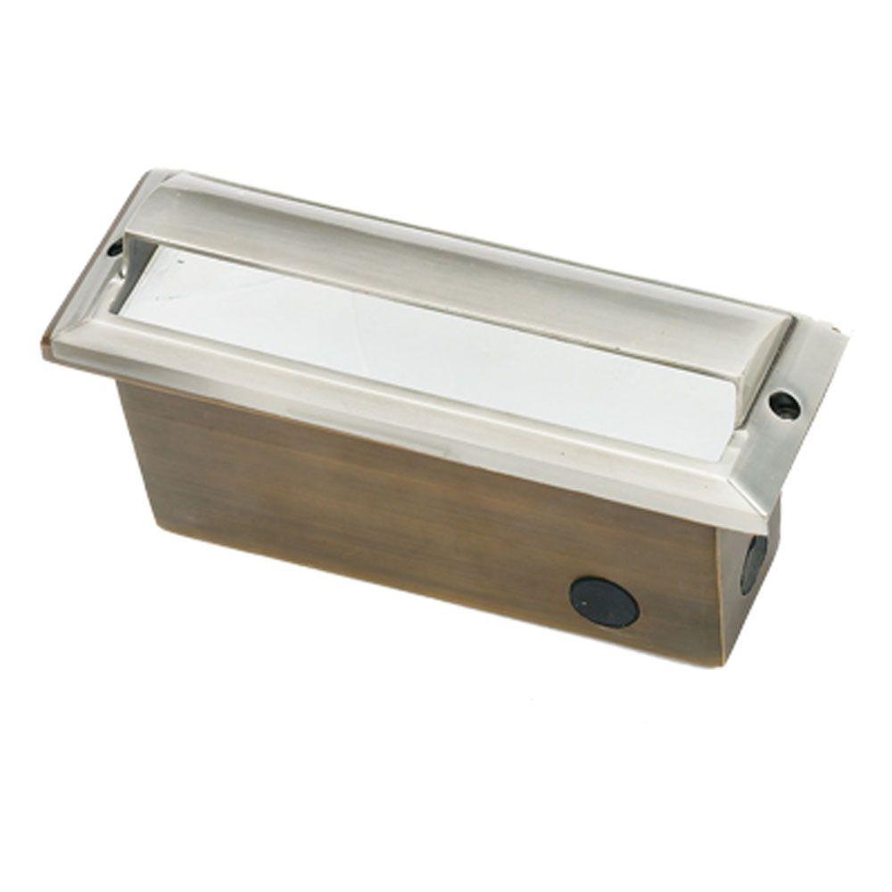 Chrome Step And Stair Lighting Deck Outdoor 1 Light Stainless Steel Die Cast Brass Brick Step