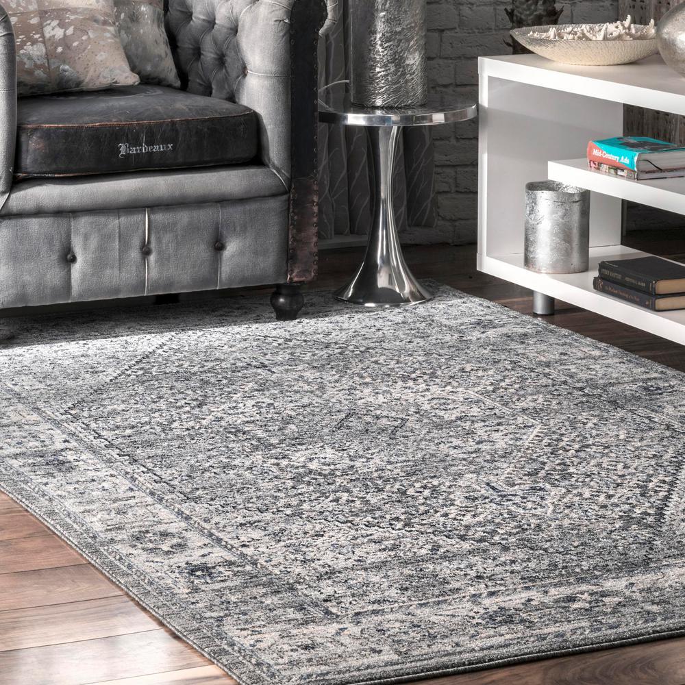 Nuloom Doris Tribal Gray 8 X 10 Area Rug
