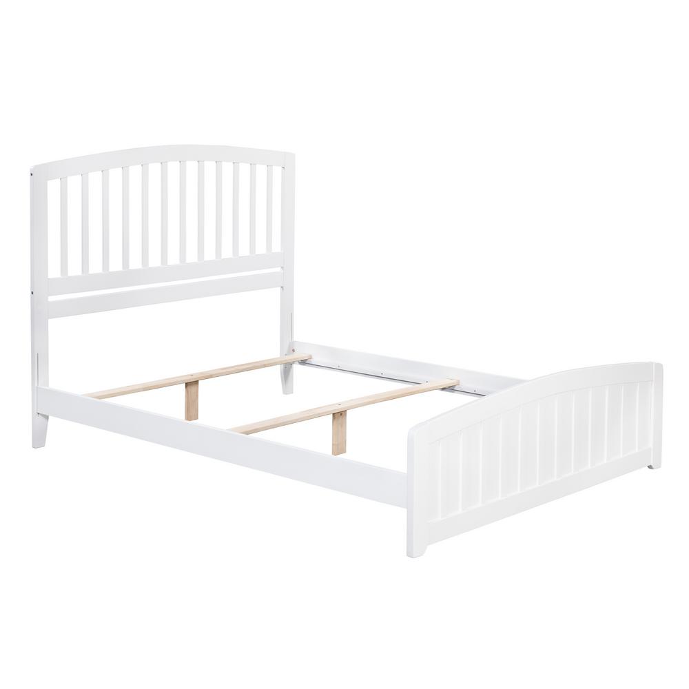 Atlantic Furniture Richmond White Queen Traditional Bed with Matching ...