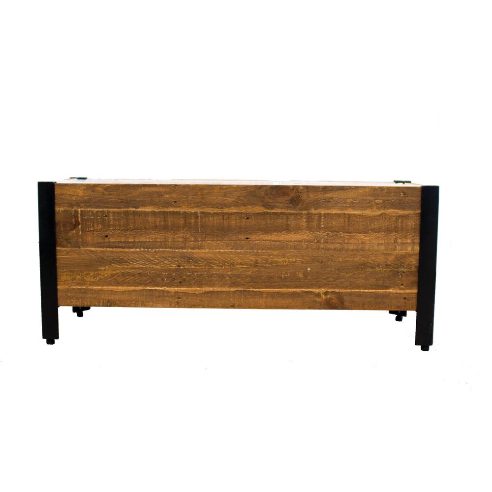 Gvine 37 In X 15 Urban Garden Brown Recycled Wood Planter
