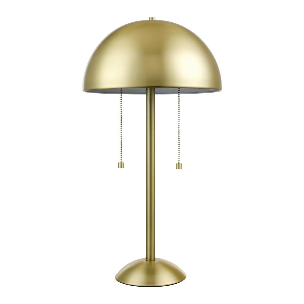 small brass table lamp