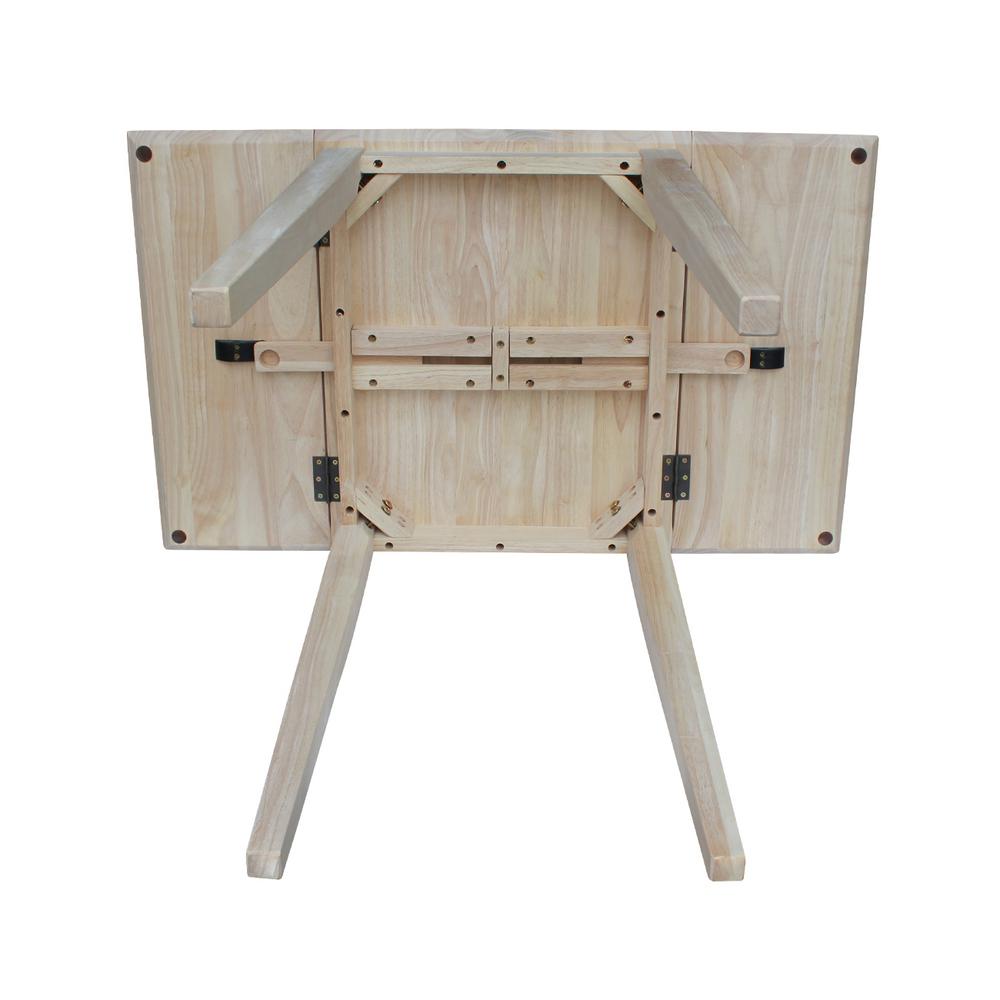 International Concepts Small Drop Leaf Wood Unfinished International Concepts Small Drop Leaf Wood Unfinished