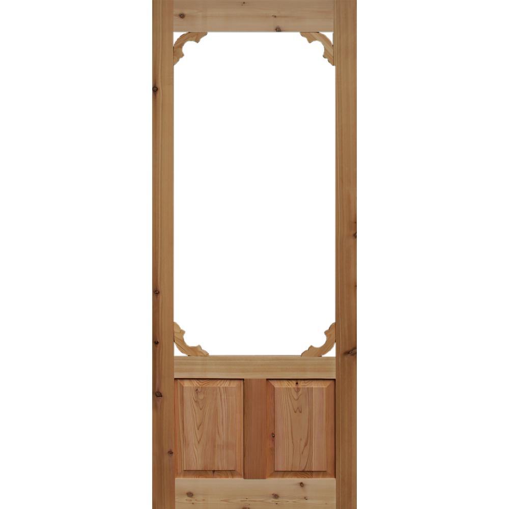 Kimberly Bay 36 in. x 80 in. Woodland Cedar Screen Door ...