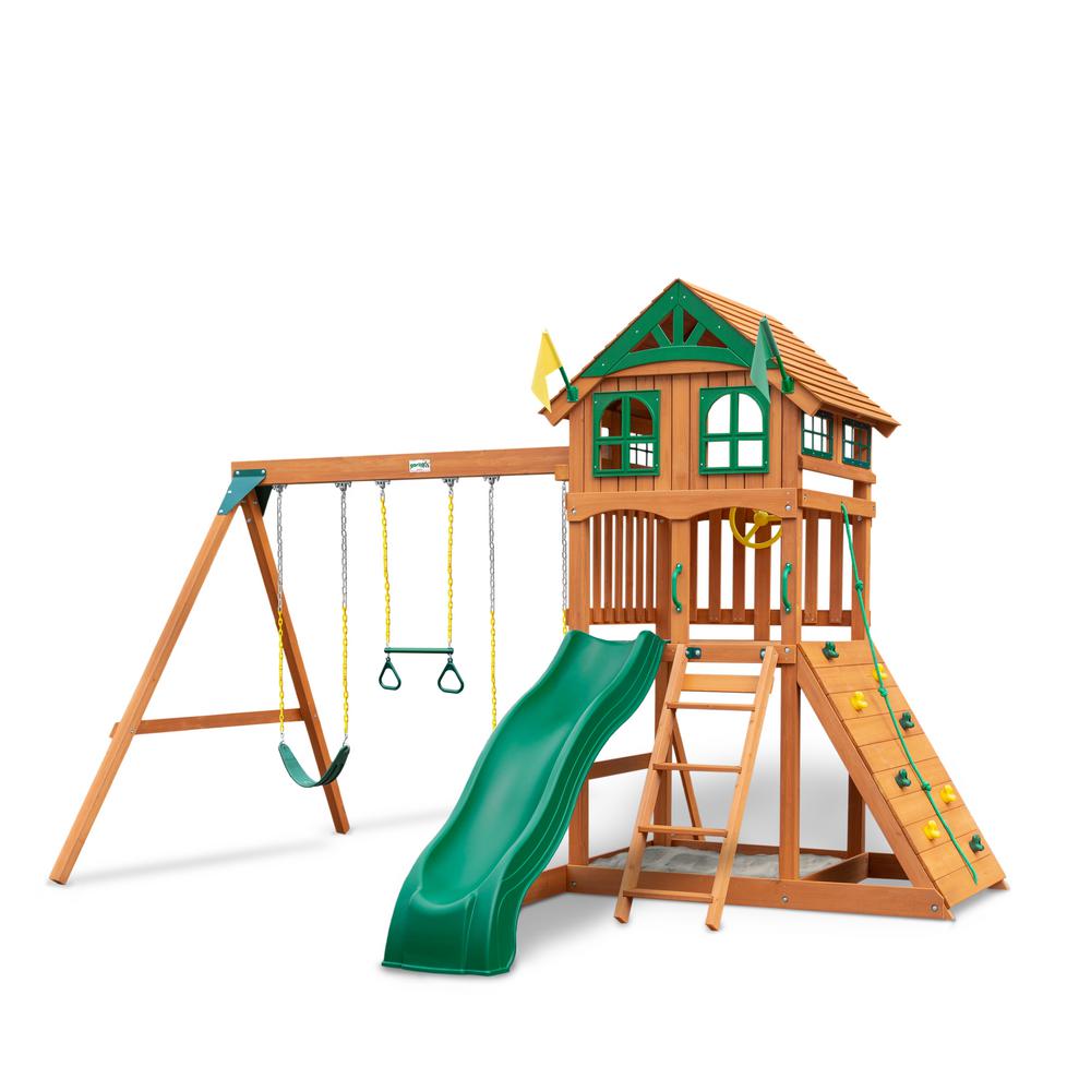 huntington resort wooden swing set