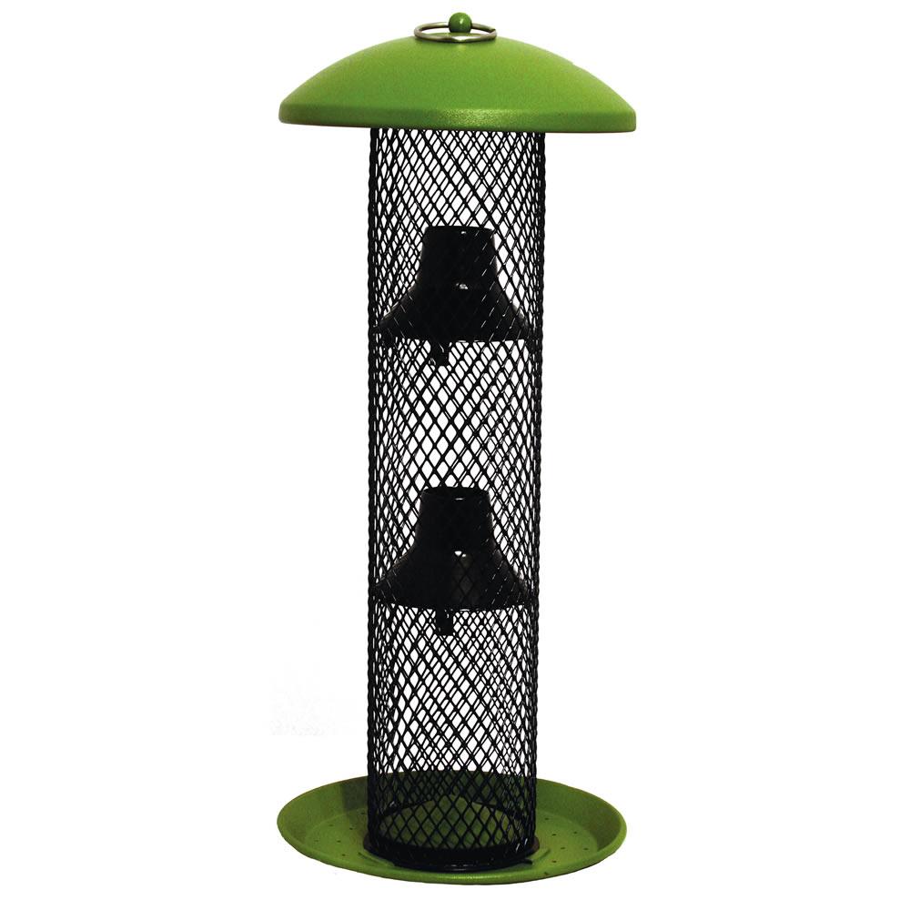 No No Green Straight Sided Sunflower Tube Hanging Bird Feeder