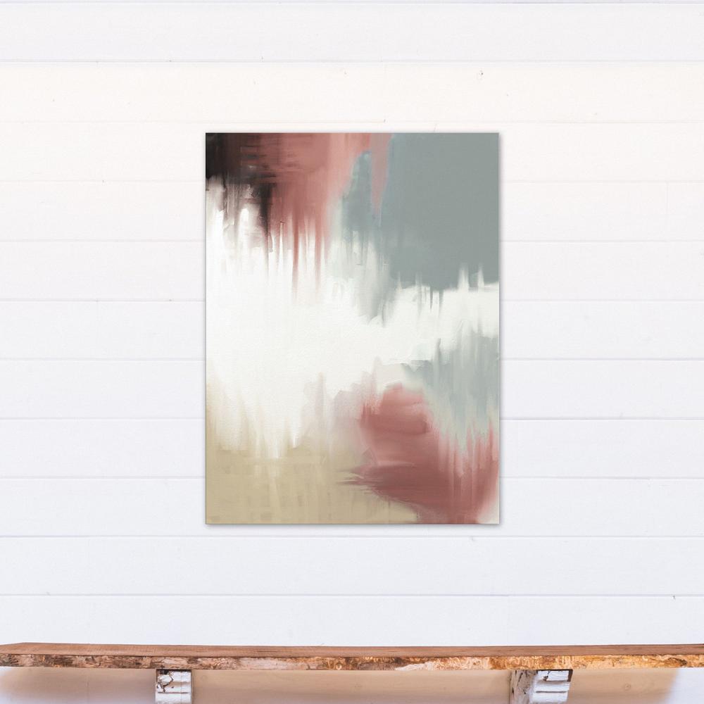 16 in. x 20 in. "Pink and Gray Magnolia" Canvas Wall ArtWEBSC329