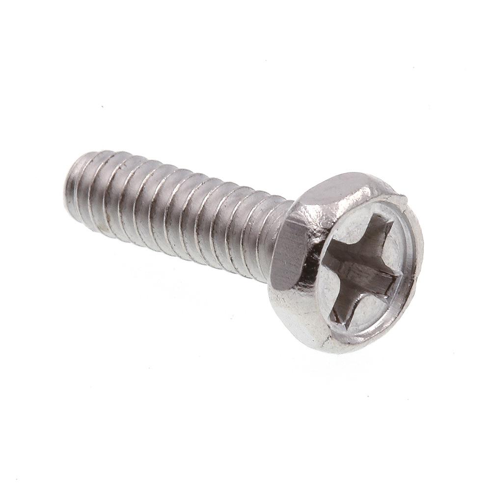 Grade 18-8 Stainless Steel Slotted//Phillips Combo Pack of 25 10-32 X 1-1//4/” Round Head Prime-Line 9004310 Machine Screw