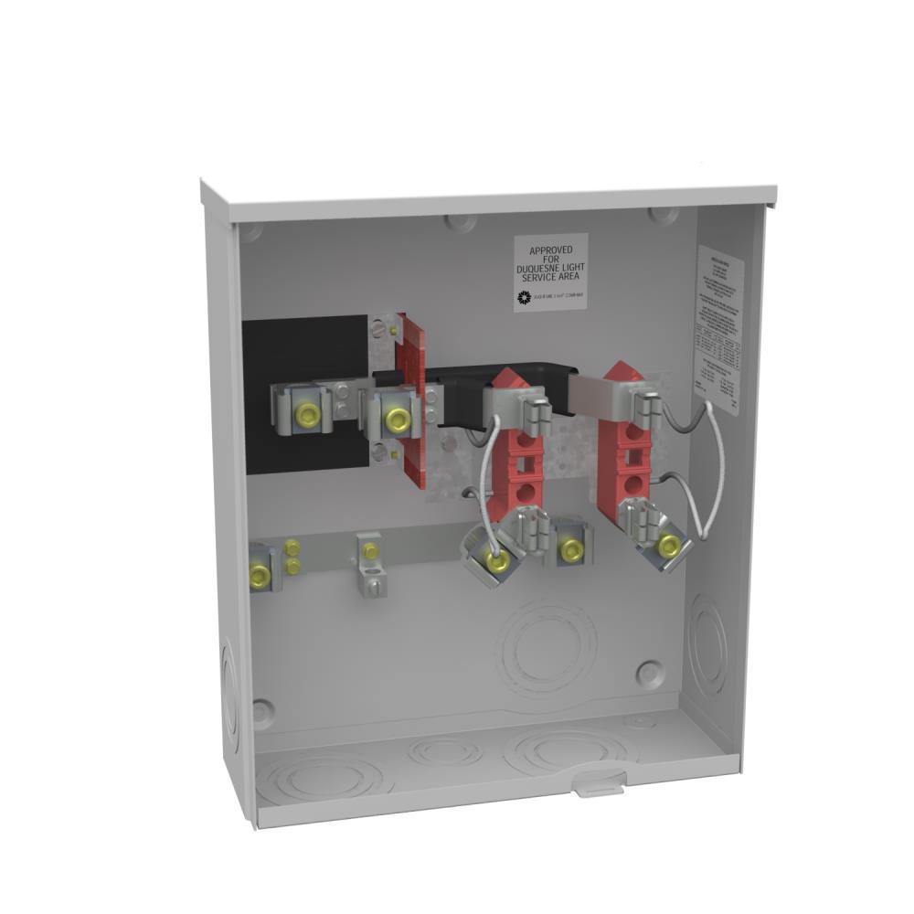 Milbank 200 Amp Ringless Sideway Wire Way Underground Horn Bypass Meter