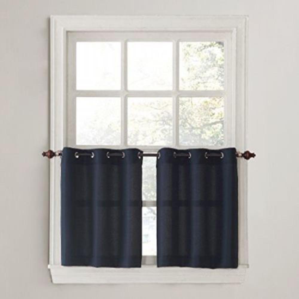 3PC SET KITCHEN WINDOW CURTAIN VALANCE TIER SUN BLOCKING 54/" WIDE 24/" OR 36/" L