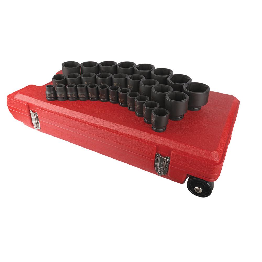 Sunex 3/4 in. Drive SAE Master Impact Socket Set (29-Piece)-4696 - The