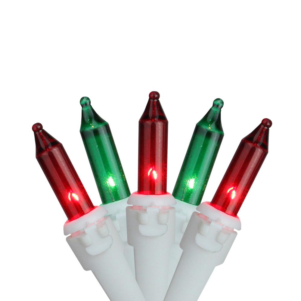Brite Star 34 25 Ft 100 Incandescent Light Red And Green Mini Incandescent Light Red And Green Mini