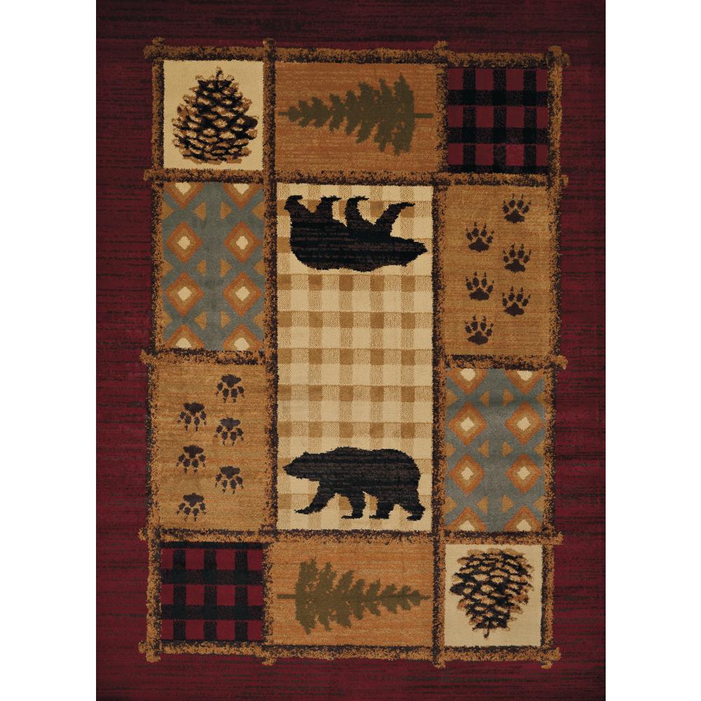 United Weavers Affinity Lodge Mosaic Multi 7 Ft 10 In X 6 Area Rug