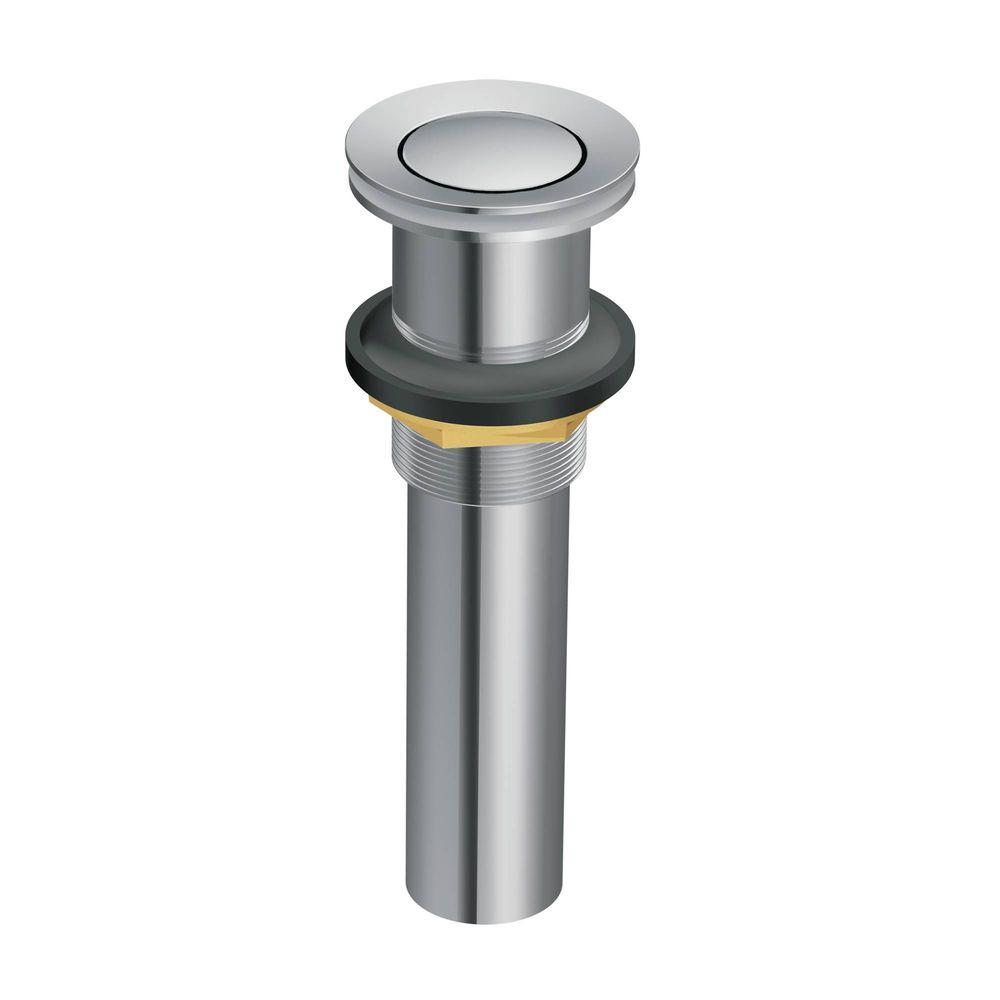 Lavatory Pop Up Drain Assembly Without Overflow In Chrome