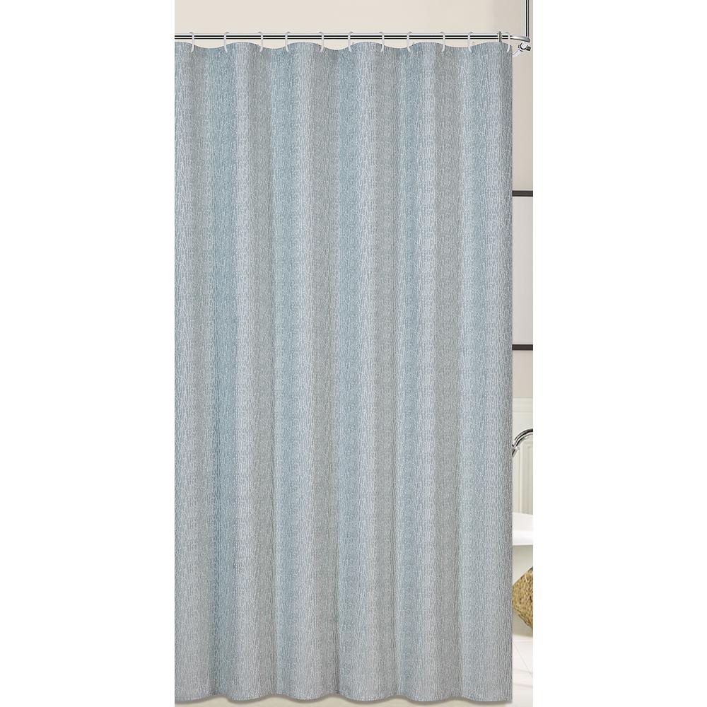 Dainty Home Kingston 72 In Blue Shower Curtain Kingscbl The Blue Shower Curtain