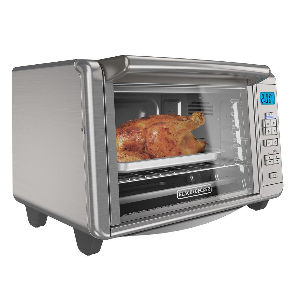 BLACK+DECKER 1500 W 6Slice Stainless Steel Countertop Toaster Oven