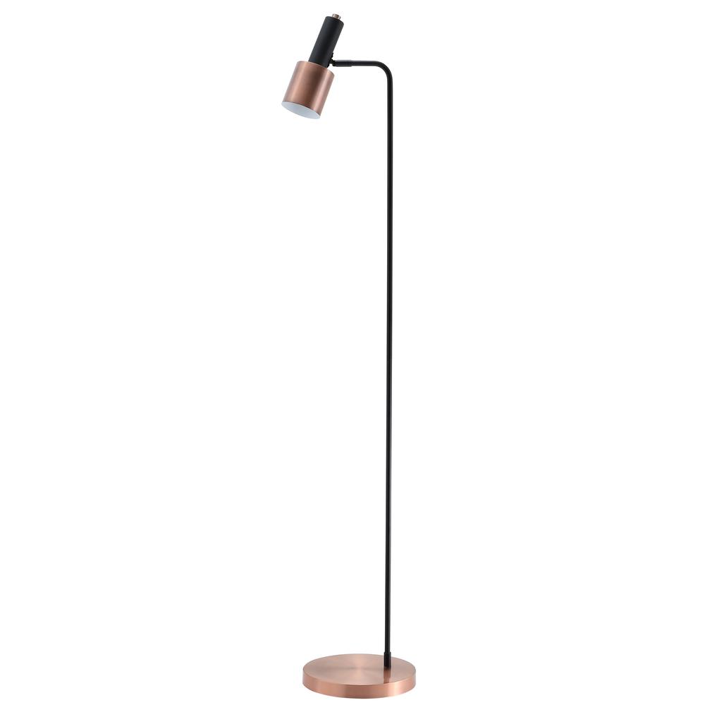 Jonathan Y Brady 59 50 In Metal Led Task Floor Lamp Copper Black