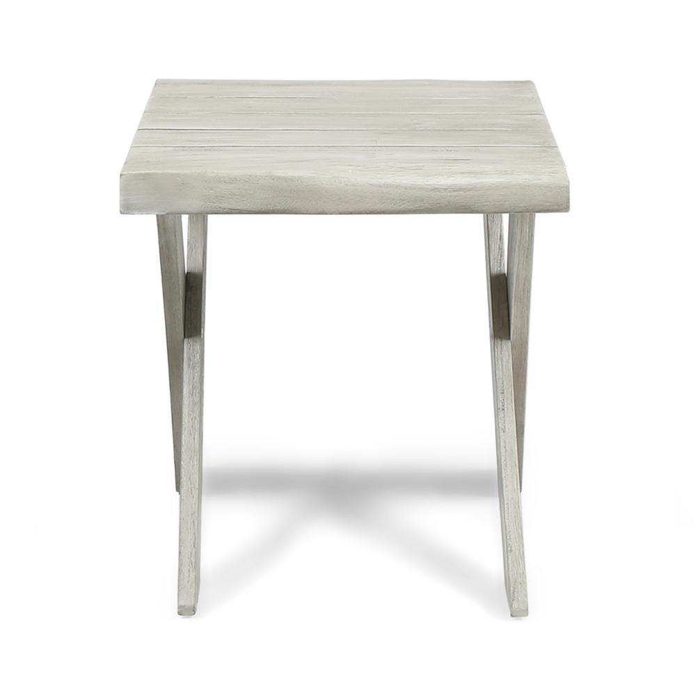 Noble House Esmeralda Farmhouse Light Gray Acacia Wood